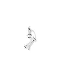 Letter I Initial Pendant in Sterling Silver