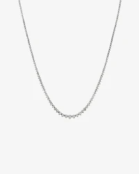 Collier de tennis TW Graduation Diamond Riviera de 10,00 carats en or blanc 18 carats