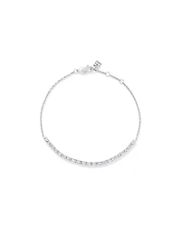 1.02TW Oval Lab Tennis Bracelet in Silver
