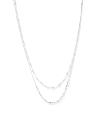 45cm Multi-Layer Bead Chain in Sterling Silver