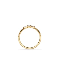 0.23TW Pear and Round Brilliant Diamond Wedding Ring 14kt Yellow Gold