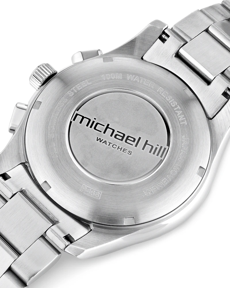 Montre chronographe en acier inoxydable pour homme