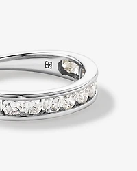 1.00 Carat TW Channel Set Round Brilliant Laboratory-Grown Diamond Wedding Ring in 14kt Gold