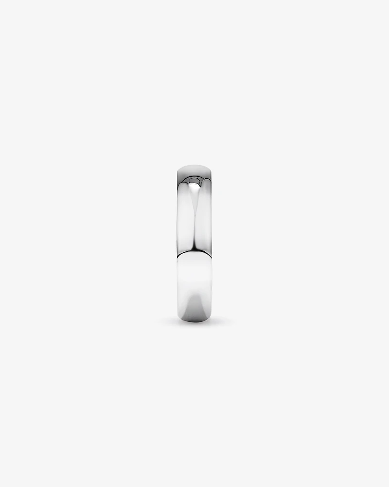 5mm Half Round Wedding Band Sterling Silver