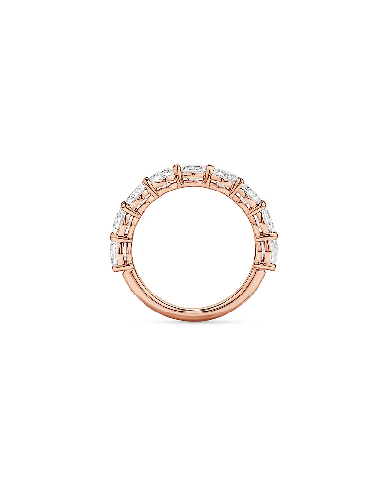 2.74TW Round Brilliant Laboratory-Grown Diamond Wedding Ring 14kt Rose Gold