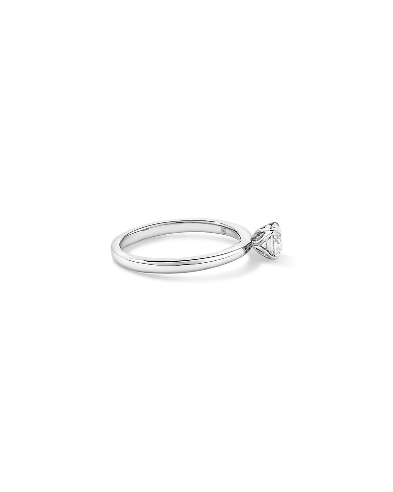 Carat TW Round Brilliant Solitaire Ring in Recycled Platinum