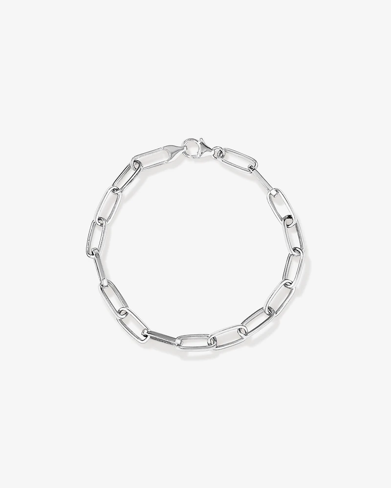 19cm (7.5") Paperclip Bracelet in Sterling Silver