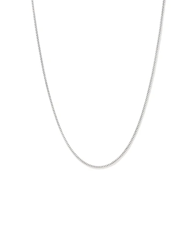 50cm (20") 1.82mm Width Round Box Chain Necklace in Sterling Silver