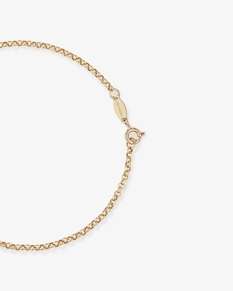 19cm (7.5") 2mm-2.5mm Width Belcher Bracelet in 10kt Yellow Gold