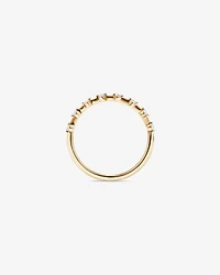 0.15 Carat TW Diamond Station Wedding Ring in 14kt Yellow Gold