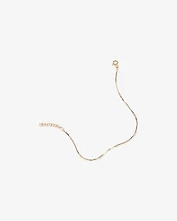 Snake & Bead Station Bracelet in 10kt Yellow Gold