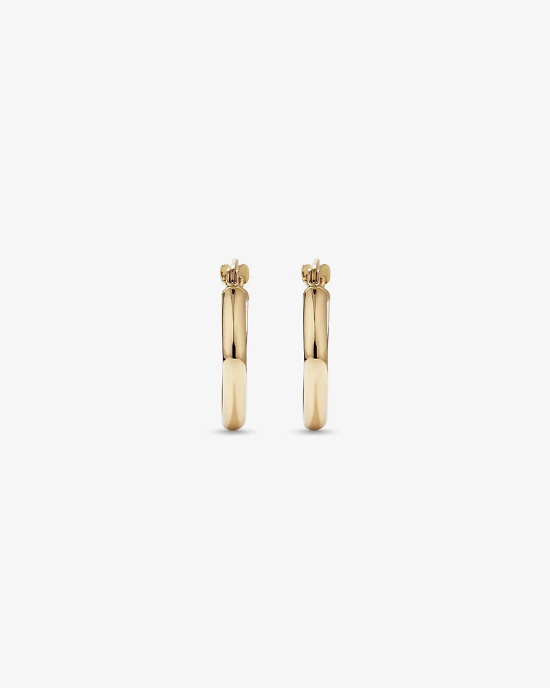 10mm Hoop Earrings in 10kt Yellow Gold