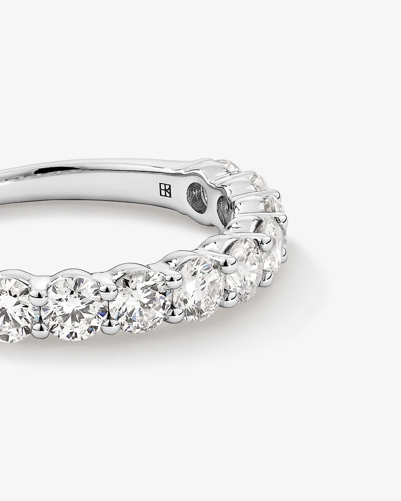 1.25 Carat TW Claw Set Laboratory-Grown Diamond Wedding Ring in 14kt White Gold