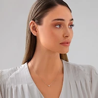 0.60 Carat TW Laboratory-Grown Diamond Stud Earrings & Pendant Set 10kt White Gold