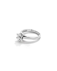Certified Solitaire Engagement Ring with a Carat TW Diamond in 14kt White Gold
