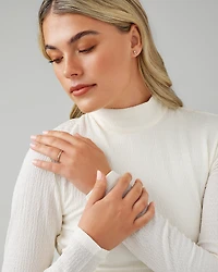 Bague de Mariage à Sertissage Canal de Diamant de 0,25 Carat TW en Or Jaune 14kt