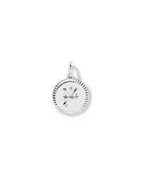 Diamond Accent Pisces Zodiac Pendant in Sterling Silver