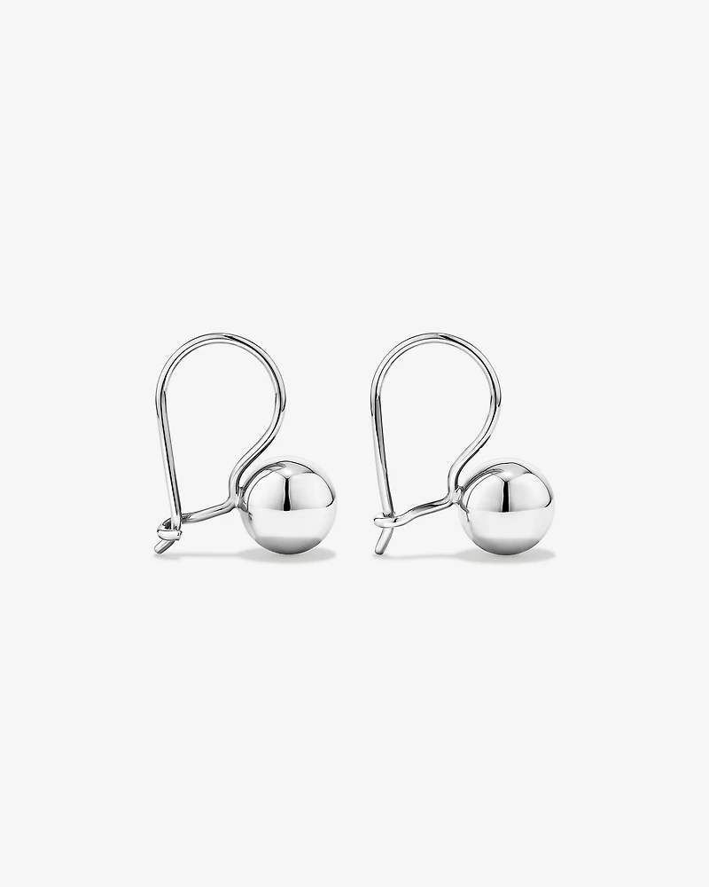Euroball Earrings in Sterling Silver
