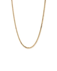 55cm (22") 5.1mm Width Solid Concave Bevelled Curb Chain in 10kt Yellow Gold