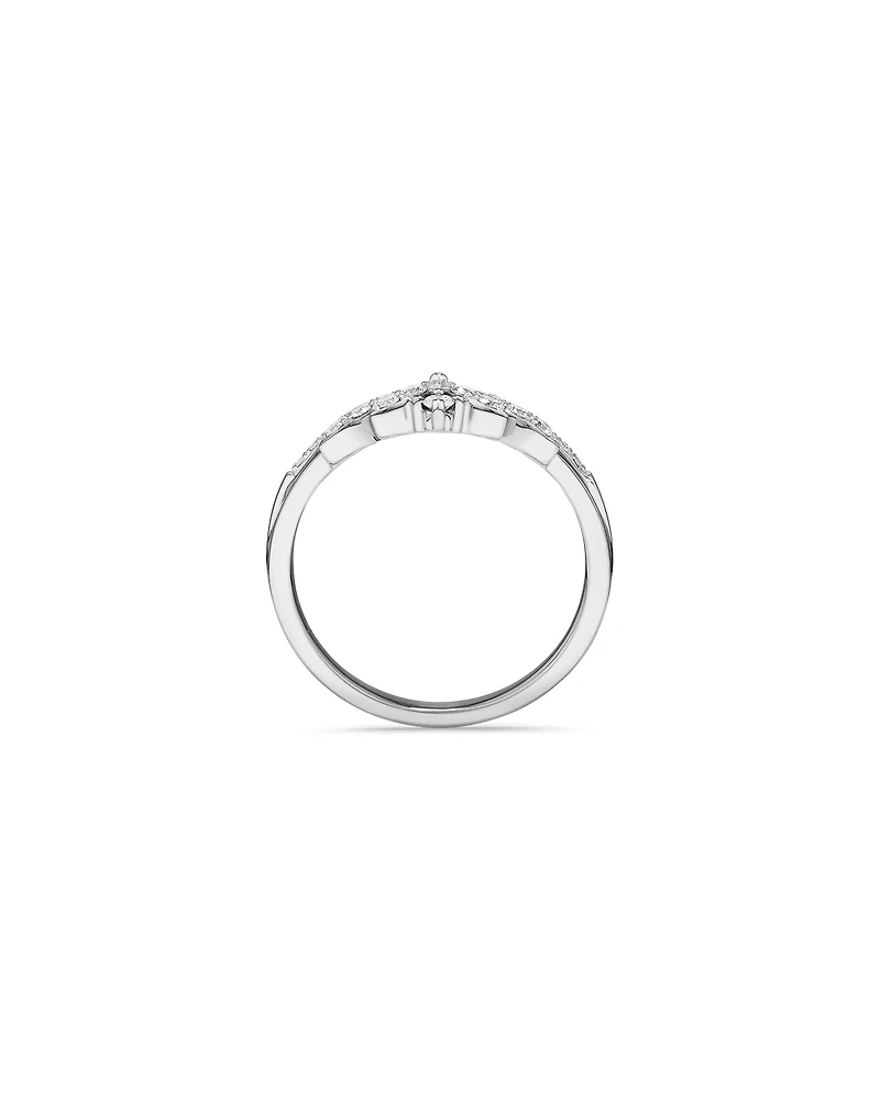 Wedding Ring with 0.23 Carat TW of Diamonds in 14kt White Gold