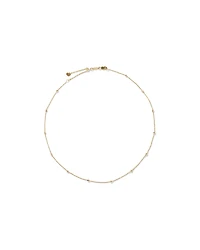45cm (18") 2mm-2.5mm Width Adjustable Bead Necklace 10kt Yellow Gold