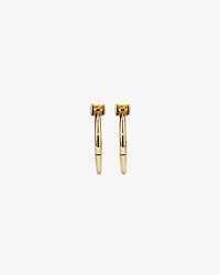 10mm Citrine Accent Sleepers in 10kt Yellow Gold
