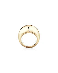 Wide Dome Ring in 10kt Yellow Gold