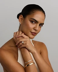 Bague de fiançailles en or jaune 14 carats, diamant solitaire allongé 5,00 cultivé laboratoire, serti clos bas, quatre griffes