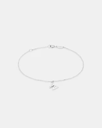 19cm (7.5") W Initial Bracelet in Sterling Silver