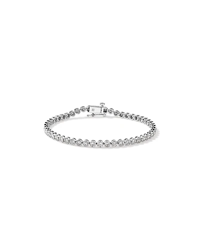2.85 Carat TW of Laboratory-Grown Diamond Tennis Bracelet in Sterling Silver