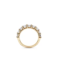 Alliance en or jaune 14 carats sertie d'un diamant rond brillant de synthèse 1,75 carat (poids total)