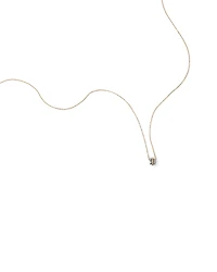 Collier en argent sterling et or jaune 10 K avec diamants totalisant 0,09 ct
