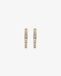 Anneaux courts en or rose 10 K à diamants totalisant 0,25 ct