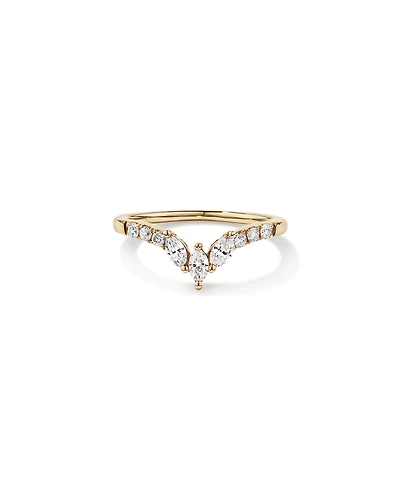 Wedding Ring with .38TW of Diamonds in 14k Yellow Gold