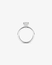 Bague Solitaire avec Diamant Rond Brillant de 1,00 Carat TW en Or Blanc 18 kt