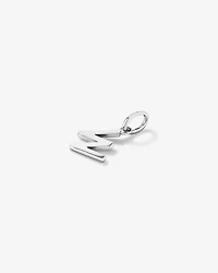 Letter W Initial Pendant in Sterling Silver