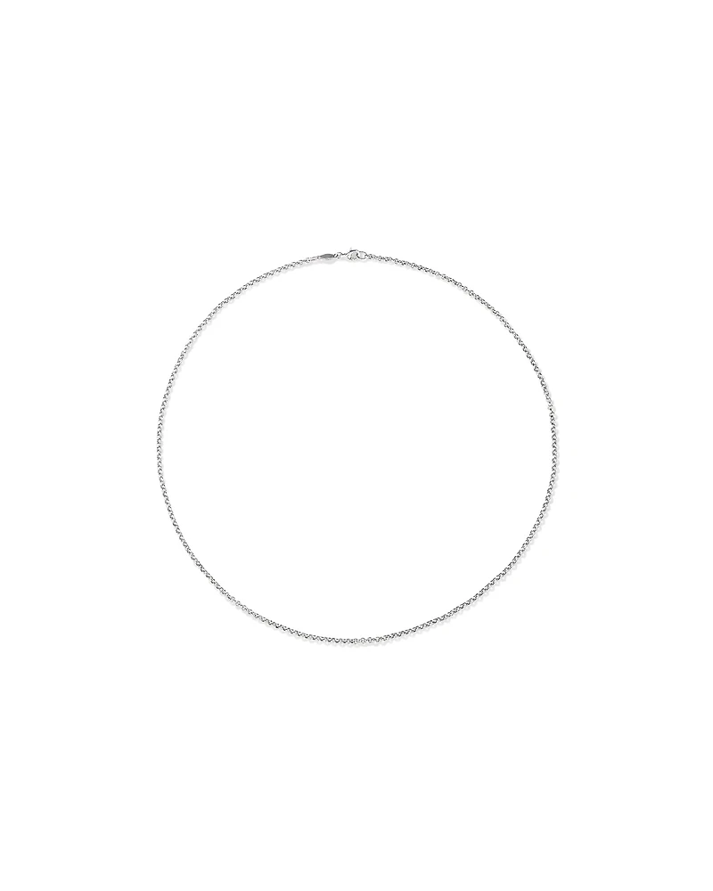 50cm (20") 2mm-2.5mm Width Belcher Chain in Sterling Silver