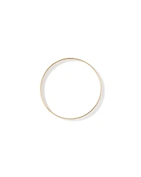 65mm (2.5") 7.3mm Width Solid Round Bangle in 10kt Yellow Gold