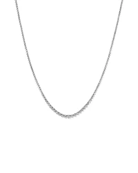 6.00 Carat TW Graduated Diamond RivieraTennis Necklace in 18kt Gold