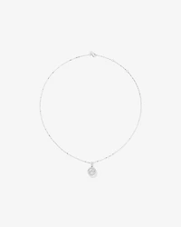Lume Lab Round Pendant with 1.00 Carat TW of Laboratory-Grown Diamonds 10kt White Gold