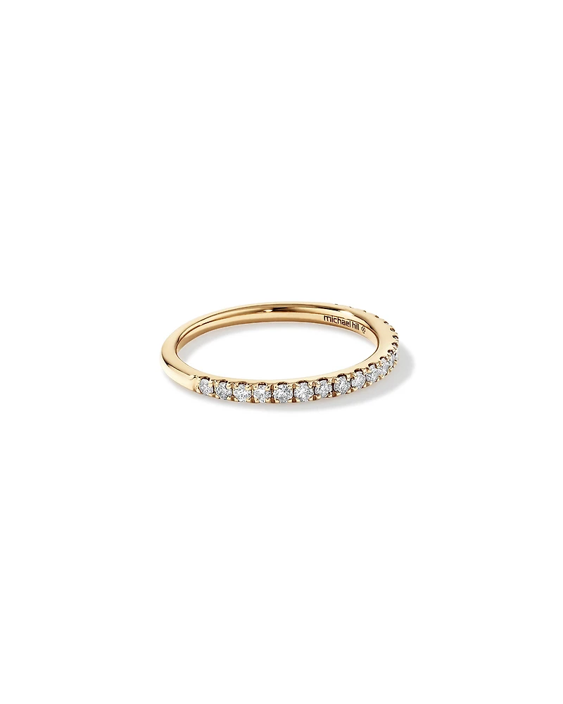 Wedding Band with 0.34 Carat TW of Diamonds in 14kt Yellow Gold
