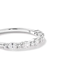 0.44 Carat TW Diamond Wedding Ring in 14kt White Gold