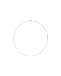 55cm (22") 1-1.5mm Width Fine Curb Chain Necklace in Sterling Silver