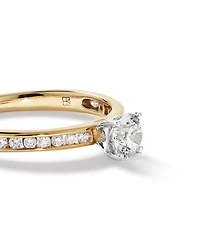 Carat TW Round Brilliant Signature 101 Diamond Ring in 14kt Yellow & White Gold