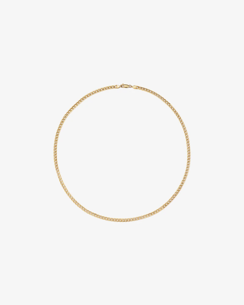 50cm (22") 4.5mm-5mm Width Curb Chain in 10kt Yellow Gold