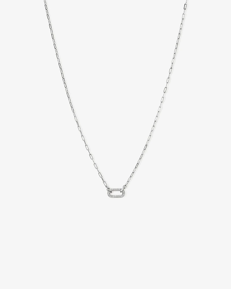 Luxe Links Paperclip Necklace in Sterling Silver