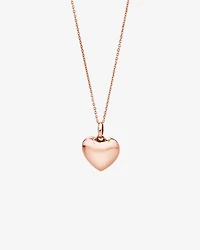 Puff Heart Pendant in 10kt Rose Gold