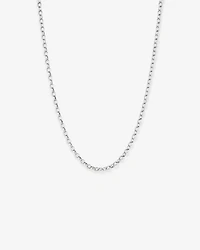 50cm (20") 4.6mm Width Oval Belcher Chain Necklace in Sterling Silver