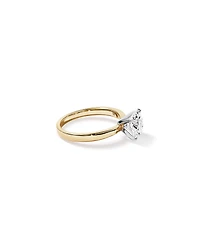 2.00 Carat TW Round Brilliant Lab-Grown Diamond Solitaire Engagement Ring 14kt Yellow and White Gold