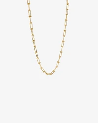 Chaîne de maillons boule et ovales en or jaune 10 carats